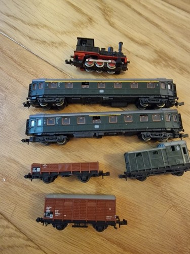 Train miniature ancien - train, en