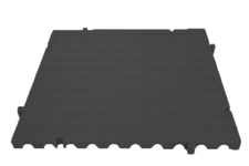 Dalle Pont ECOLOGIQUE Amovible 50x50x2,5 cm. Sans orifice Boîte de 4 unités Noir