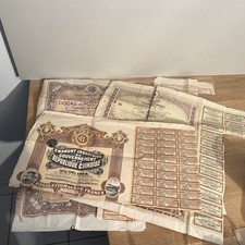 Anciens Bons Porteur Emprunt Bahia, Français  Ch Fer Montagne, Chinois, Ottoman