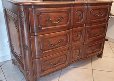 Commode arbalète chêne massif 3 tiroirs en excellent état