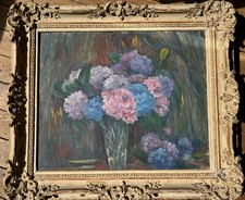 tableau huile ancien Eugène