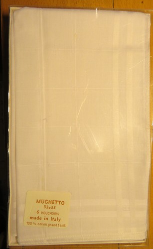 Mouchoirs anciens fin coton - anciens,