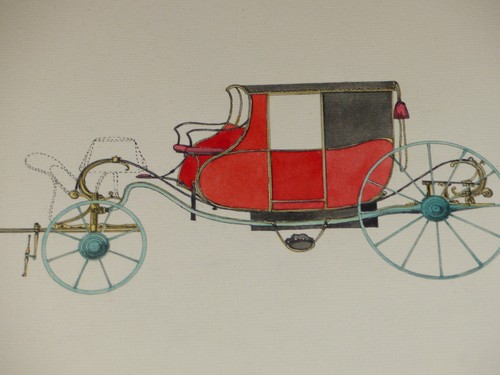 Old voiture cheval - voiture, 18e