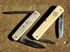 Champagne Canard Duchene Vve Clicquot Ponsardin 2 Couteaux  Pliant KNIFE 