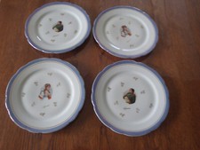 Assiettes a dessert en porcelaine F.D CHAUVIGNY - BONAPARTE . JOSEPHINE