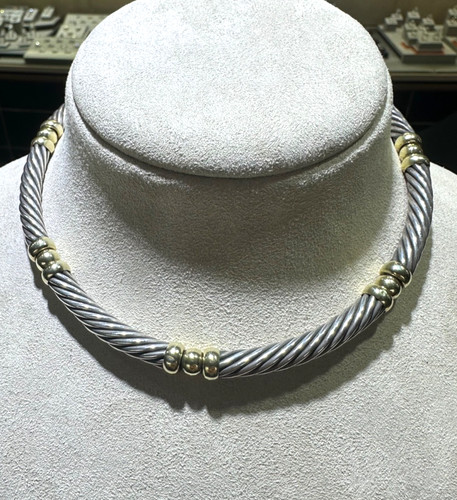 David yurman deux tons 14k - david,
