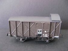 AMF87 WAGON COUVERT GUERITE LAITON (CF HUET MAKETTE HAXO LOCO DIFFUSION VB REE