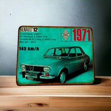 plaque métal vintage Renault