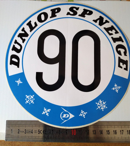 Ancien autocollant dunlop - dunlop, pneu