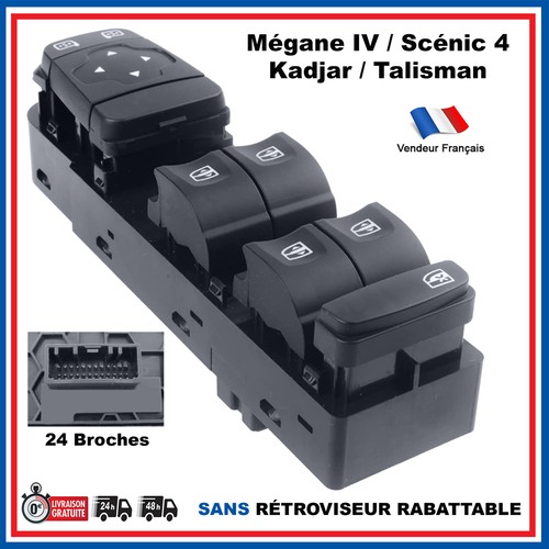 Bouton leve vitre - de, pour