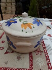 Pot En Poterie Du MARAIS, France, Contenant Poid 1k869, Couvercle  Diamètre 20,5