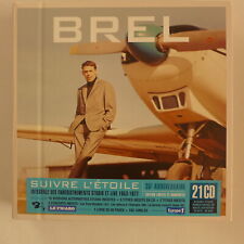 Jacques Brel - Suivre l'étoile. intégrale studio et live. Coffret de 21 CD