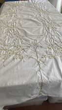 nappe brodée main de fleurs  2.40 m X 1.60 m/634665A1