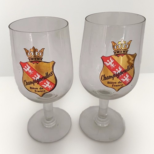 Lot verres pied 25cl - verres,