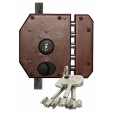 Serrure en applique 6 points -