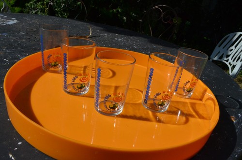 Lot cinq verre orangina - lot,
