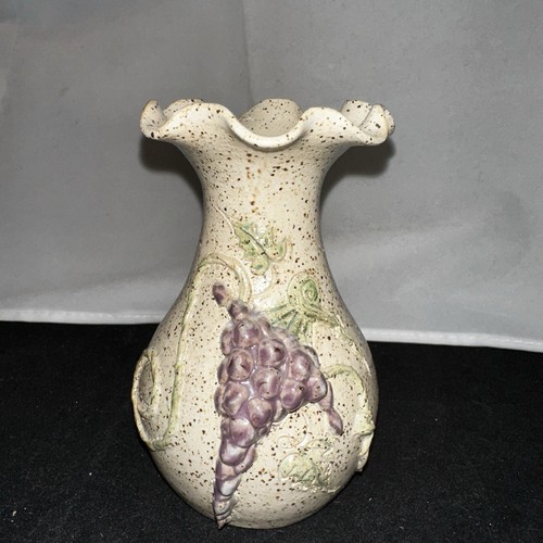 Vintage art pottery grape - vintage,