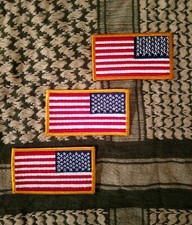 American Flag Patches, Two