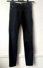 Jeans Noir Pull & Bear Taille 34 Excellent état H=97cm Entrejambe 71cm !