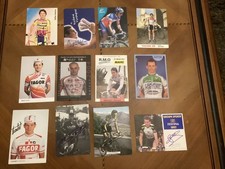 CYCLISME autographe  de  12 coureurs  FRANÇAIS DELION GAYANT VIRENQUE PENSEC