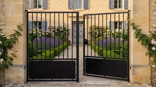 Portail coulissant acier - portail,