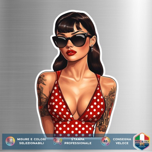 Autocollant pin vintage - up,