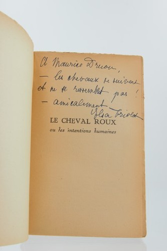 Elsa triolet cheval roux ou - le,