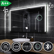 Miroir Salle De Bain Lumineux LED SYDNEY | BLUETOOTH | HORLOGE | INTERRUPTEUR