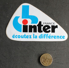 Autocollant / Sticker - Radio France Inter