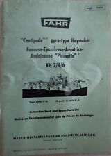 Notice De Fonctionnement Et Liste De Pièces De Rechange Faneuse Epandeuse..