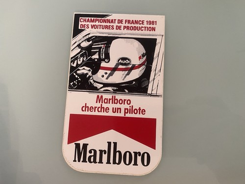 Ancien autocollant marlboro - ancien,