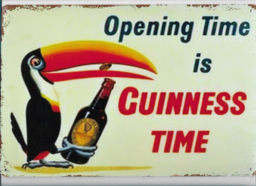 Plaque metal guinness - metal,