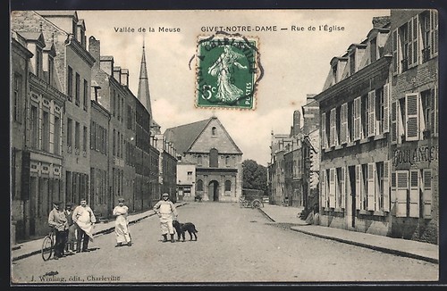 Cpa givet notre dame rue - cpa, de