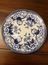 Ancienne Assiette Plate en Faïence de Creil Montereau - Modèle Flora - XIXe