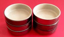 Lot de 6 ramequins crème