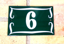 PLAQUE EMAILLEE NUMERO DE RUE