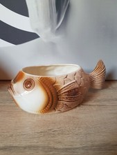 SAUCIÈRE FAÏENCE FORME POISSON SALINS LES BAINS