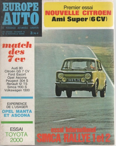 Europe auto 1973 simca - europe,