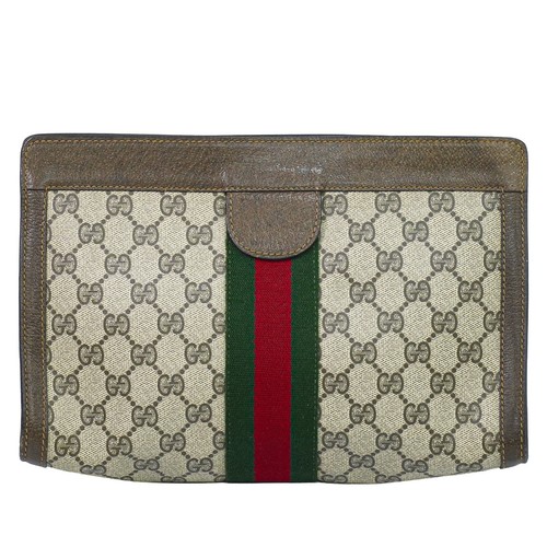 Sac pochette toile gucci - sac,