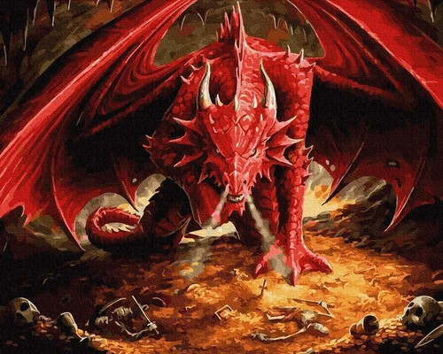 Peinture par numéros - cadre, en
