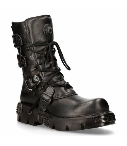 New rock botte cuir - rock,