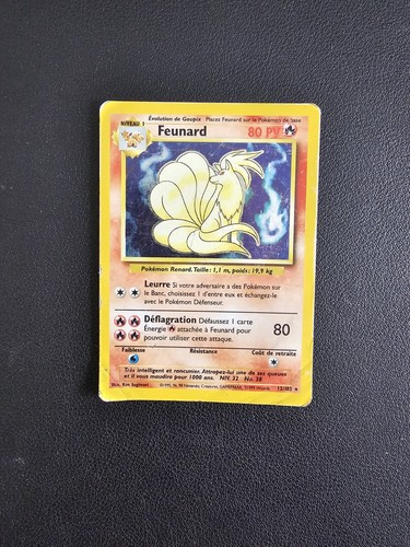 Carte pokémon holo feunard - carte,