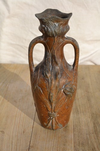 Vase bronze art nouveau signé - nouveau,