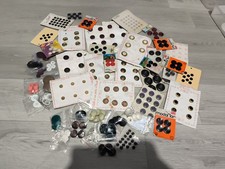 Gros Lot De Boutons Mercerie Cartes Ancien