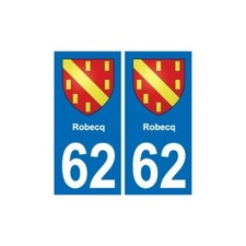62 Robecq blason autocollant
