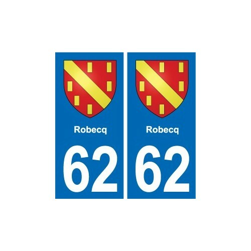 Robecq blason autocollant - 62,