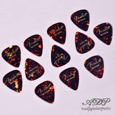 12 Mediators Fender Celluloid 351 Classic Shell Tortoise Medium Guitar Picks
