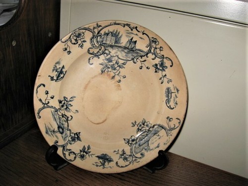 Ancienne assiette plate - ancienne,