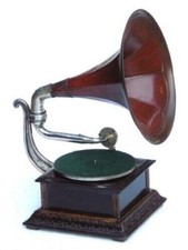 Rare antique pathe gramophone - antique,