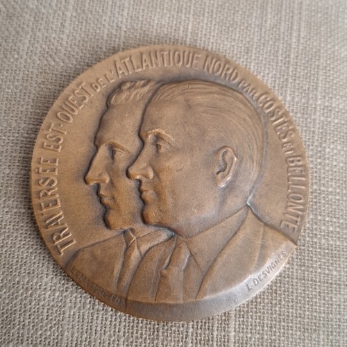 Medaille costes bellonte - et,